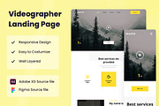 Videographer Web Design, a Wireframe Template by INSPR STD (Thumbnail 1 of 6)
