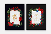 Floral christmas framed cards, a Decorative Illustration by Good Studio (Thumbnail 4 of 19)