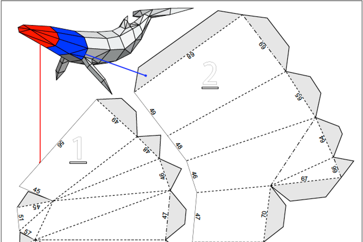 Papercraft Whale Sale, a Templates & Theme by PaperPetShop (Photo 4 of 4)