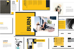 Burn Minimal Keynote Template