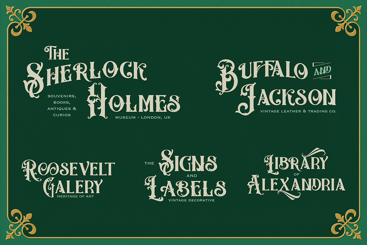 The Victorian Elders, a Serif Font by Burntilldead (Photo 2 of 11)