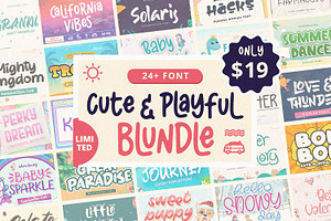 Cute & Playful Font Bundle