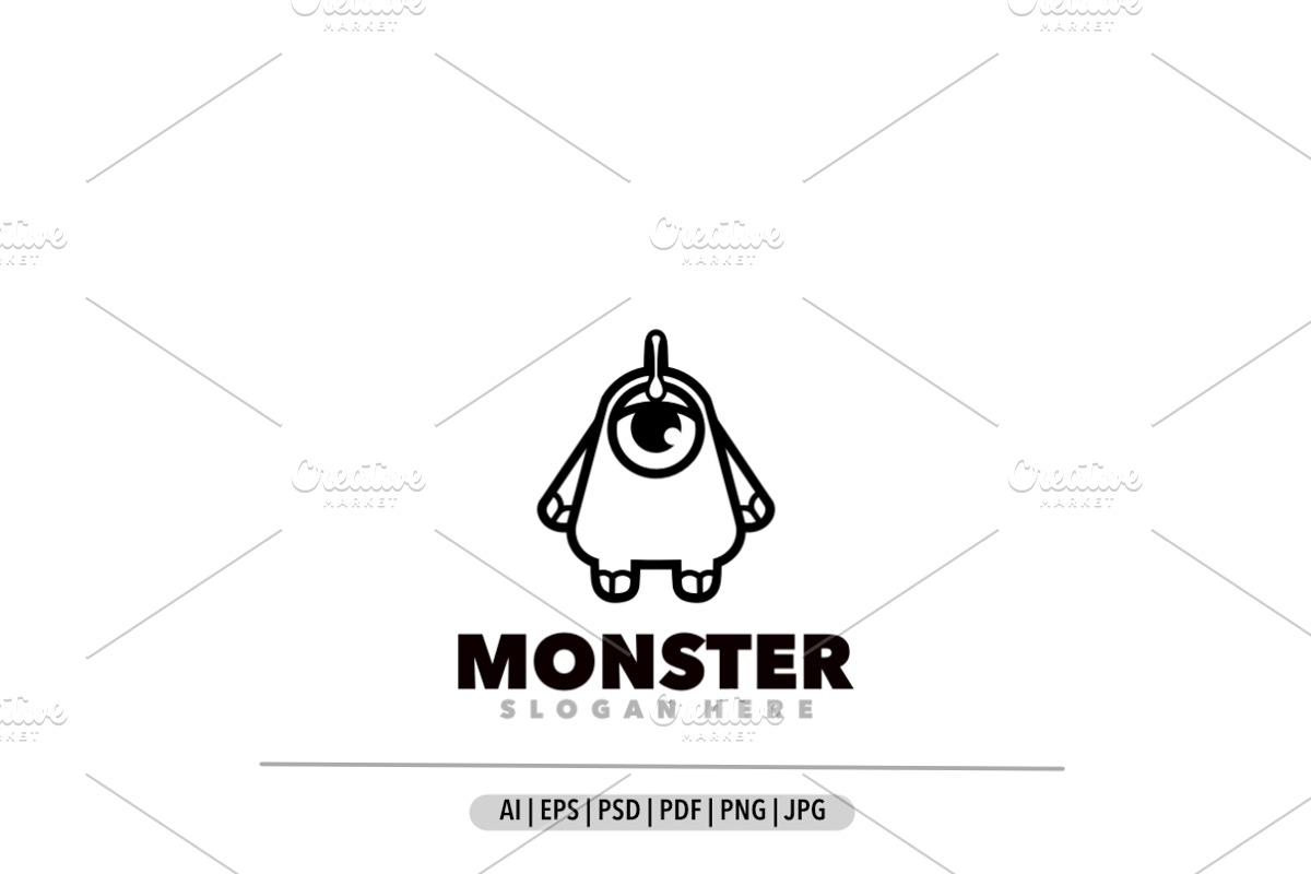 Monster logo design, a Design Template by Bayuktx