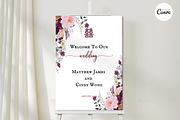Asian Floral Welcome Sign - F3A, an Invitation Template by YeeqsWedding (Thumbnail 1 of 4)