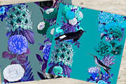 Blue vintage seamless patterns, a Pattern Graphic by NastiaDesignsPrints (Thumbnail 5 of 10)