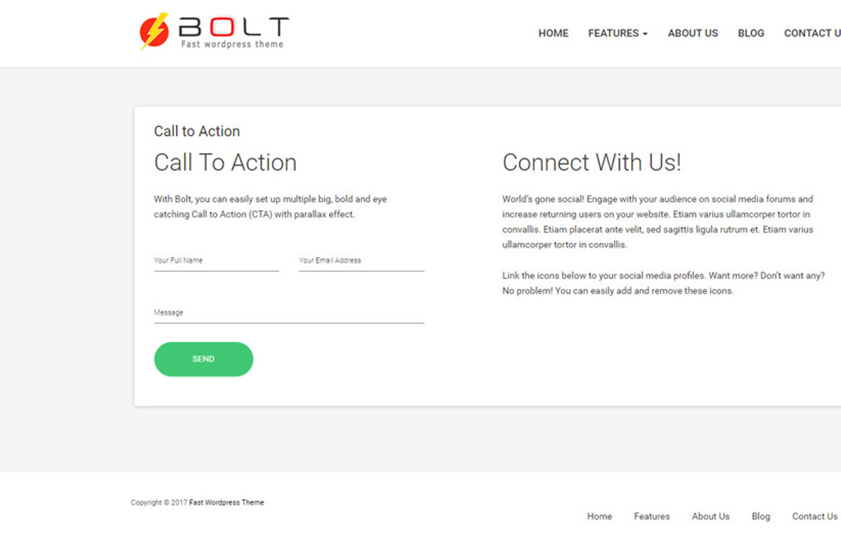 Bolt - Fast WordPress Theme, a WordPress Template by Fast WordPress Themes (Photo 5 of 6)
