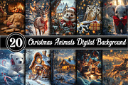 Christmas Animals Digital Background, an Animal Photo by RobertsArt (Thumbnail 4 of 4)