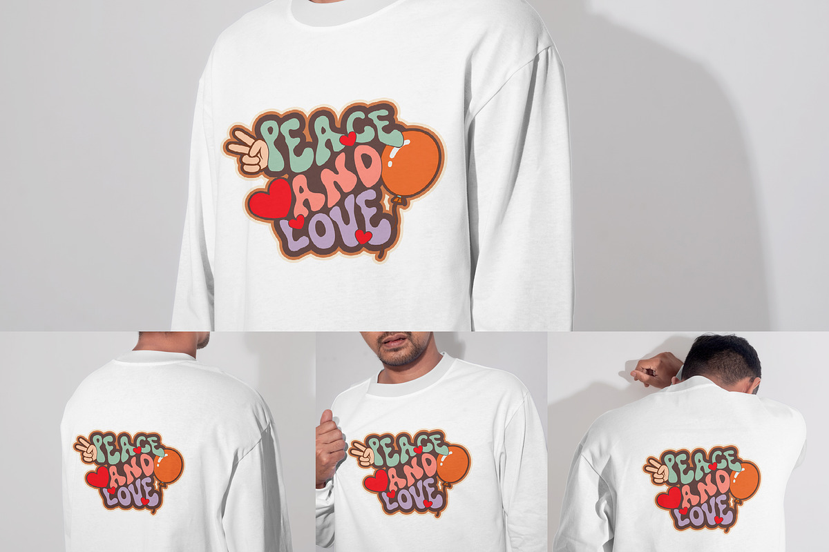 Peace and Love T-Shirt Design, an Object Illustration by Ahluva Studio (Photo 1 of 7)