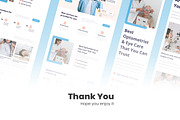 Optometrist & eye care Web Design, a Wireframe Template by INSPR STD (Thumbnail 6 of 6)
