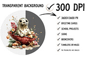 Summer Seal Clipart PNG, an Illustration by Craft Nest (Thumbnail 3 of 11)