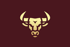 Bull Head Logo, a Branding & Logo Template by lettett