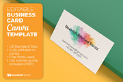 Artist Business Card Canva Template