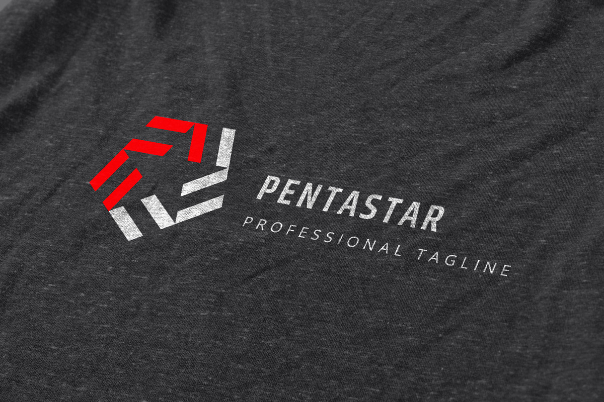Pentagon Star Logo Template, a Branding & Logo Template by Izalsye (Photo 4 of 5)