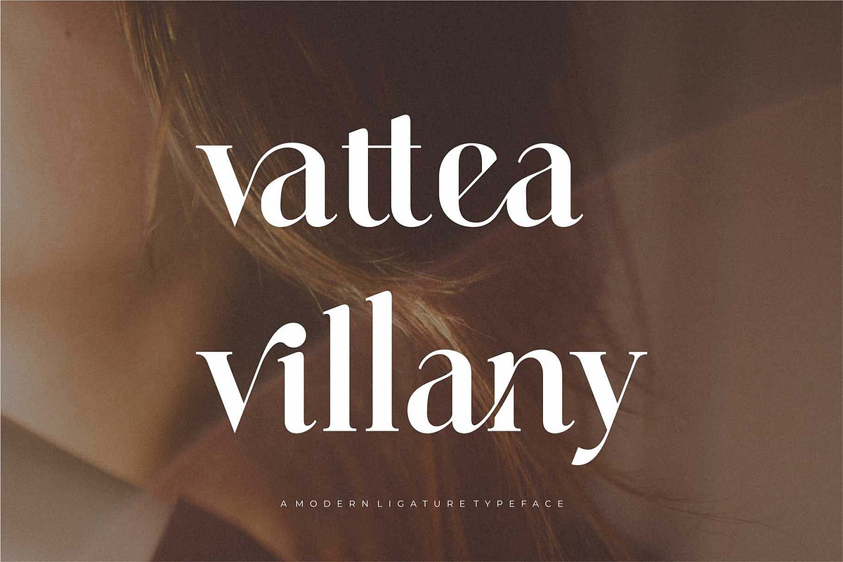 Vattea Villany Modern Serif Typeface, a Serif Font by Dylla_studio (Photo 1 of 10)