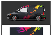 Vibrant Face Flag Art, a Decorative Illustration by CarWrap design (Thumbnail 1 of 4)