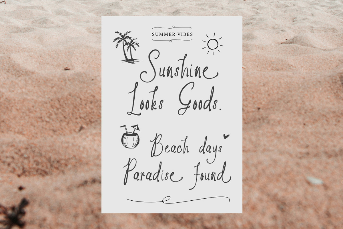 Wildflower Notes - Whimsical Fonts, a Handwritten Font by Bluestype Studio (Photo 6 of 8)