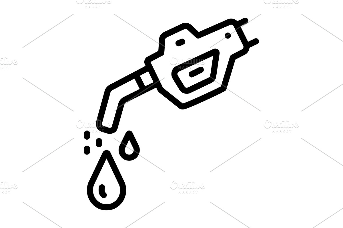 Petrol fuel black icon, an Outline Icon by Creative priyanka