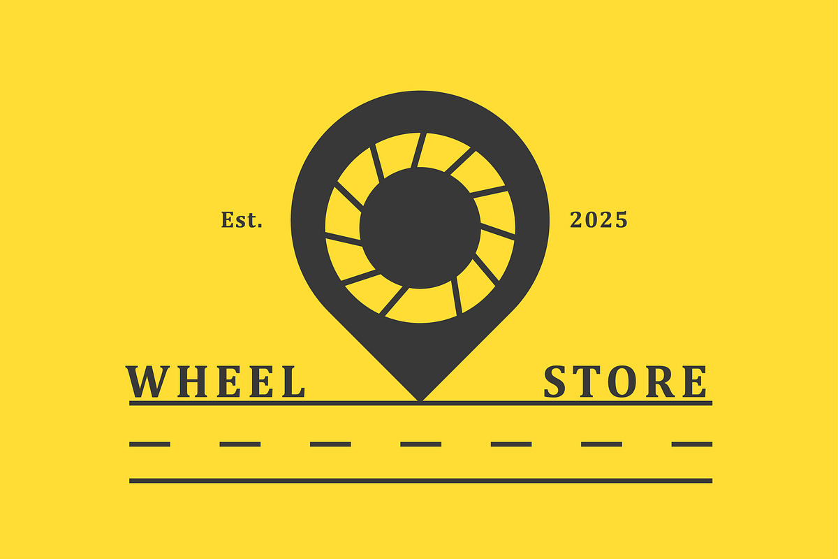 Wheel Store Logo Design Icon, a Branding & Logo Template by Morvana Crew