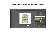 Balaclava Mask Vector Flat Mockup, a Mask Mockup by Infinity Mockups (Thumbnail 7 of 8)