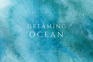 Deep ocean hand-painted backgrounds