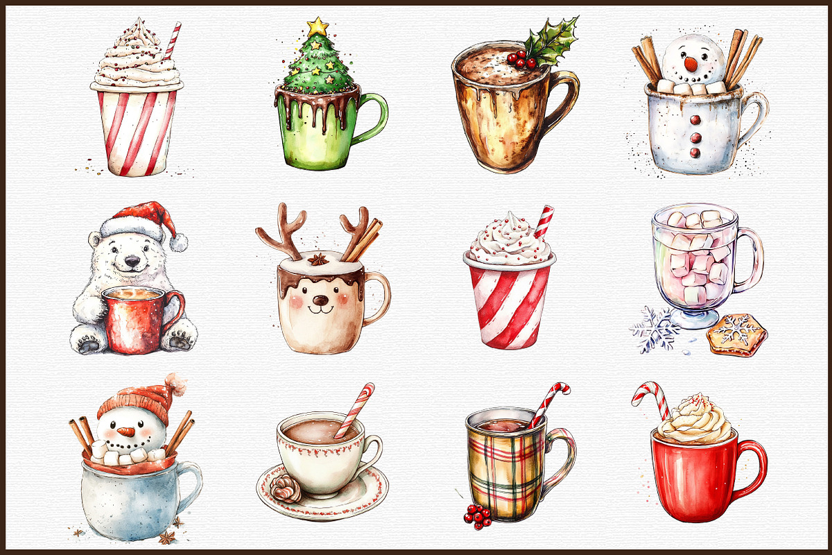 Christmas Hot Cocoa Sublimation Clip, an Illustration by Sublimation Artist (Photo 3 of 6)