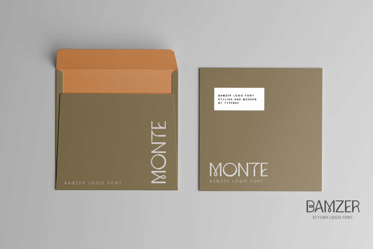 Bamzer Stylish Logo Font, a Sans Serif Font by Typebae (Photo 7 of 9)