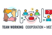 Partnership and Business Teamwork, a Person Illustration by TAlex (Thumbnail 2 of 6)