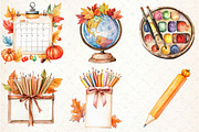 Autumn Back to School Clipart, an Illustration by Libby Wishes (Thumbnail 7 of 7)