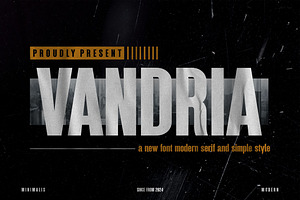 VANDRIA - Modern Condensed Sans Seri