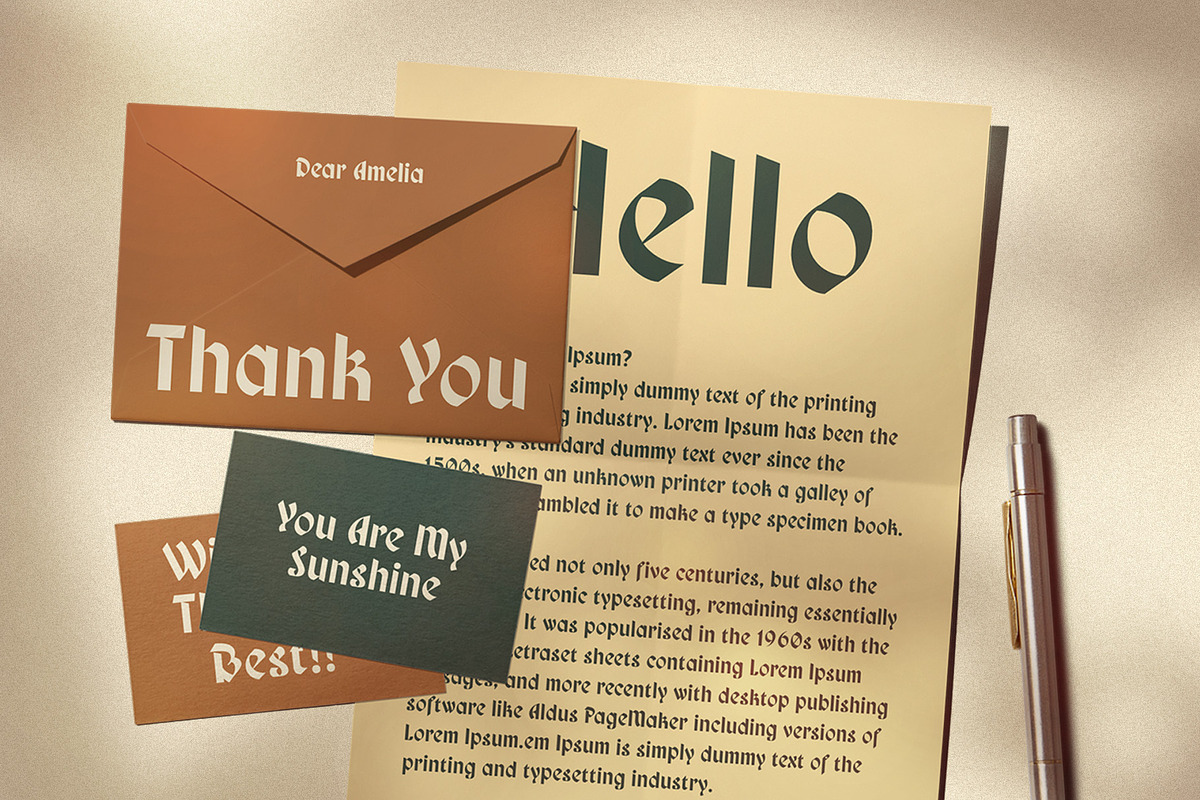 CS Marcus – Blackletter Font, a Blackletter Font by Craft Supply Co. (Photo 3 of 8)
