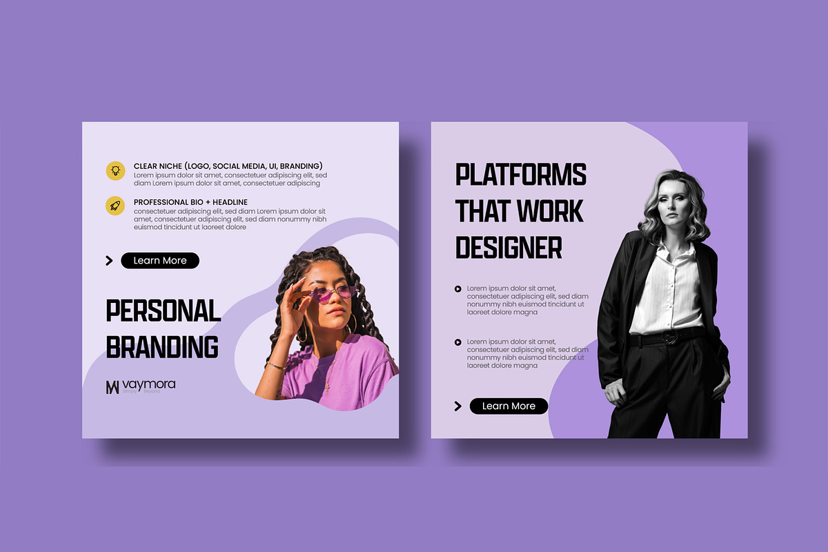 Modern Social Media Post & Story, a Social Media Template by MightyDesign (Photo 3 of 7)