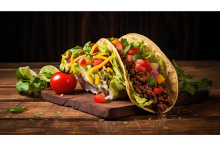 delicious beef taco food ai, a Background Photo by pikepicture