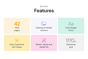 RETEM – Responsive Templates, a Landing Page Template by laaqiq (Thumbnail 2 of 25)