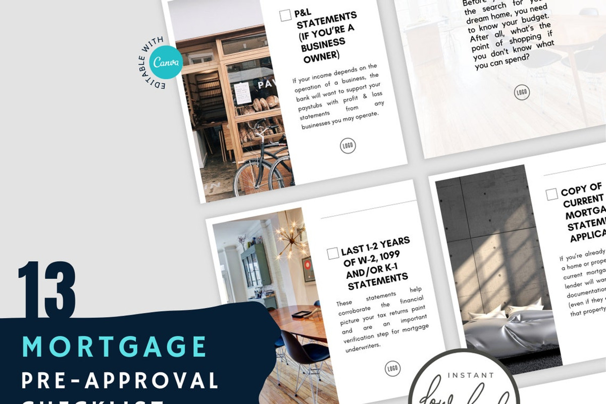 Mortgage PreApproval Checklist Posts, a Social Media Template by RealEstateDreams (Photo 2 of 3)