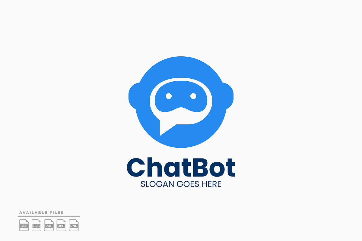 Chat Bot Logo, a Branding & Logo Template by Zeer Graphic