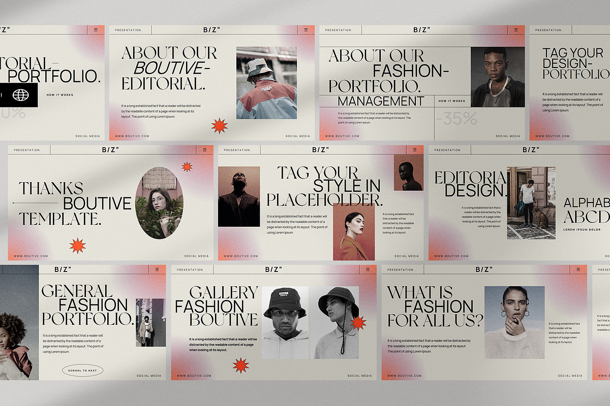 Boutive Keynote Presentation, a Presentation Template by slidenotion (Photo 4 of 7)