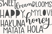Hailey Trio Font, a Script Font by Natural Ink Studio (Thumbnail 3 of 8)