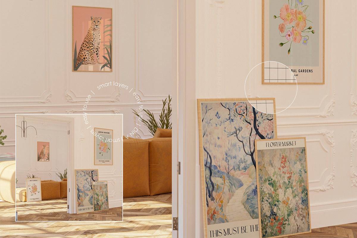 ADELE ROOM | Frame mockup set, a Household Mockup by yuliyuri.studio (Photo 18 of 44)