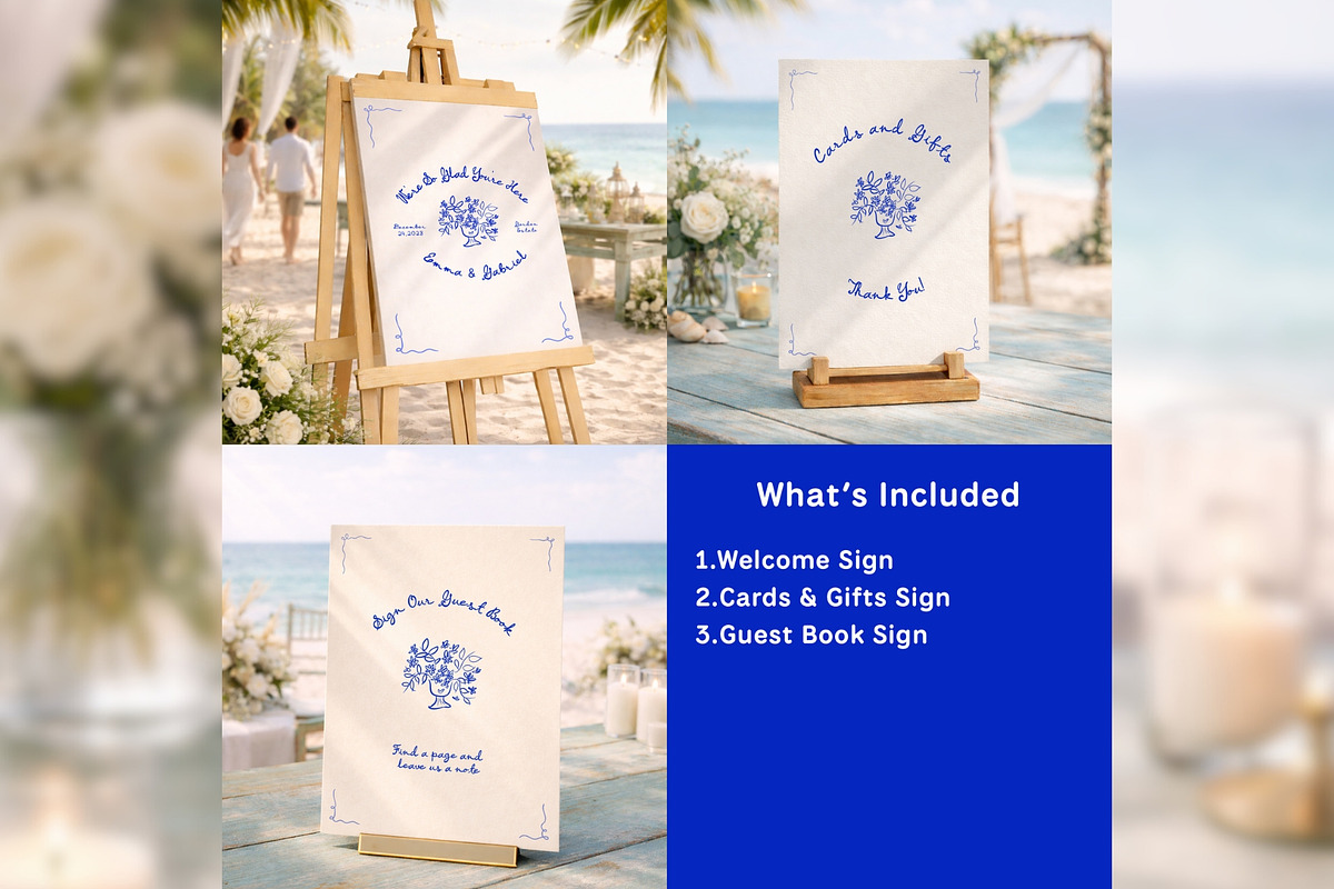 Welcome Mini Bundle Canva bd001, a Stationery Template by TyphoonStudio (Photo 2 of 4)