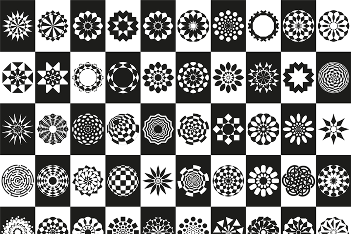 100 Op-Art • Clip-Art