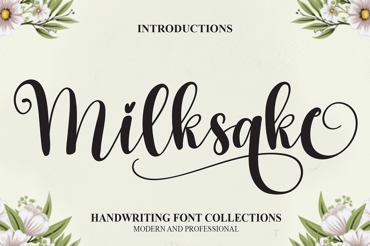 Milksake | Script Font, a Script Font by Scratchones (Photo 1 of 6)
