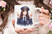 Bus Driver Watercolor Clipart, an Illustration by RobertsArt (Thumbnail 7 of 8)