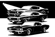 Retro Fast Car Vector SVG Bundle, an Object Graphic by jahid234 (Thumbnail 4 of 13)