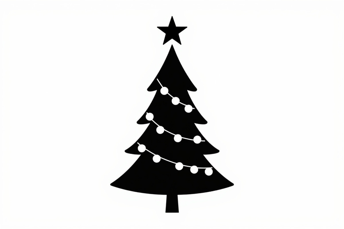 Cozy Holiday Tree Silhouette Designs, an Illustration by Gaye Art (Photo 2 of 21)