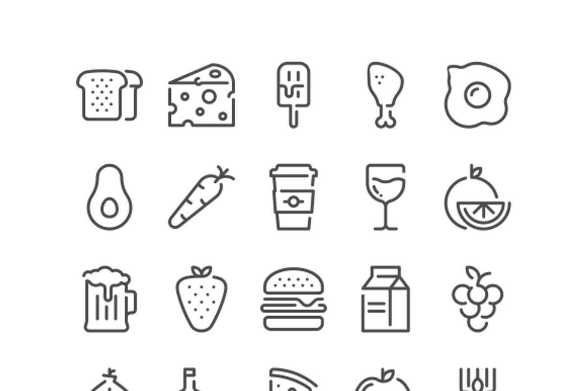 Food and kitchen icon set, an Icon by Mir store (Photo 3 of 3)