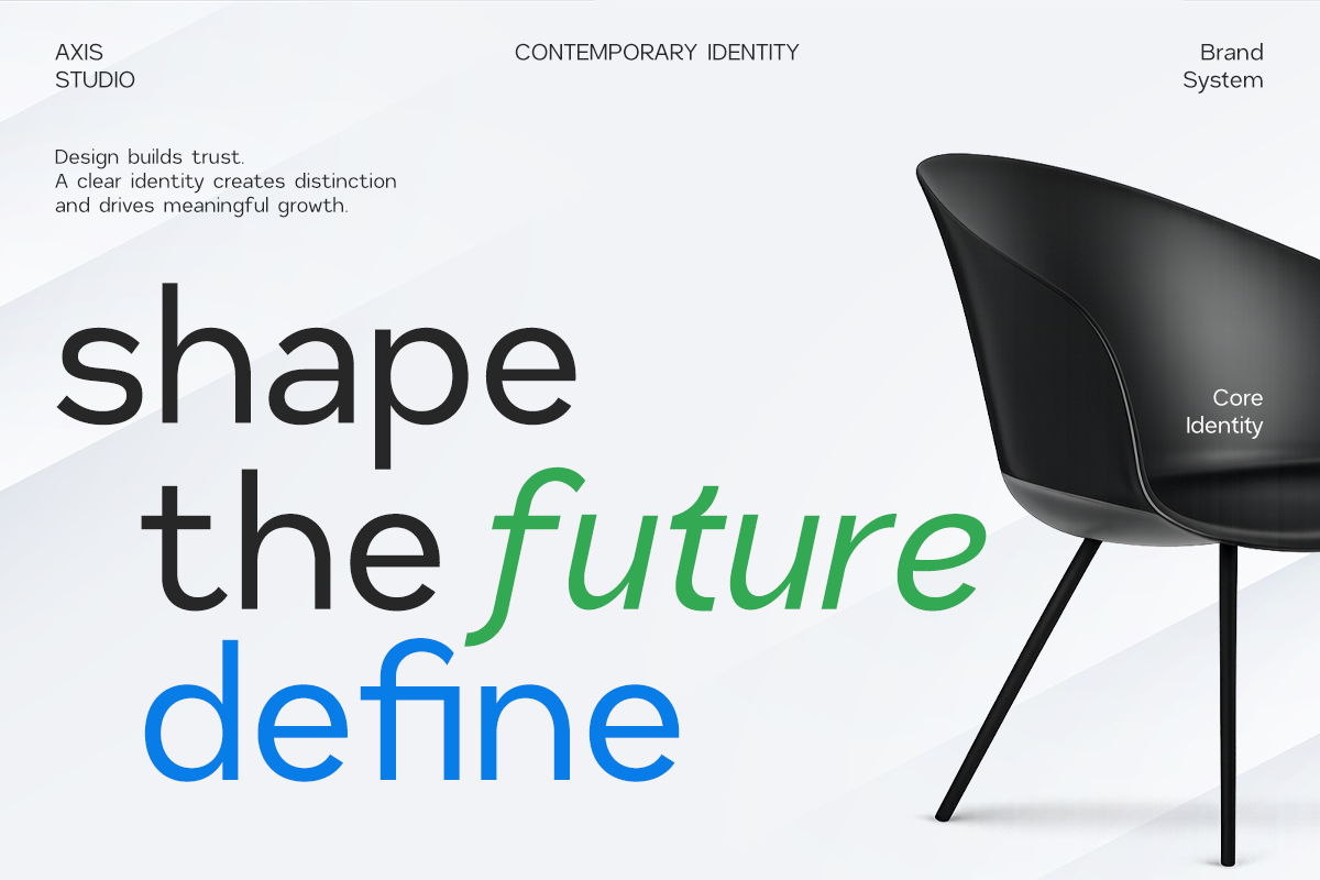 Geometric Corporate Font - Orbigon, a Sans Serif Font by RagamKata (Photo 2 of 10)