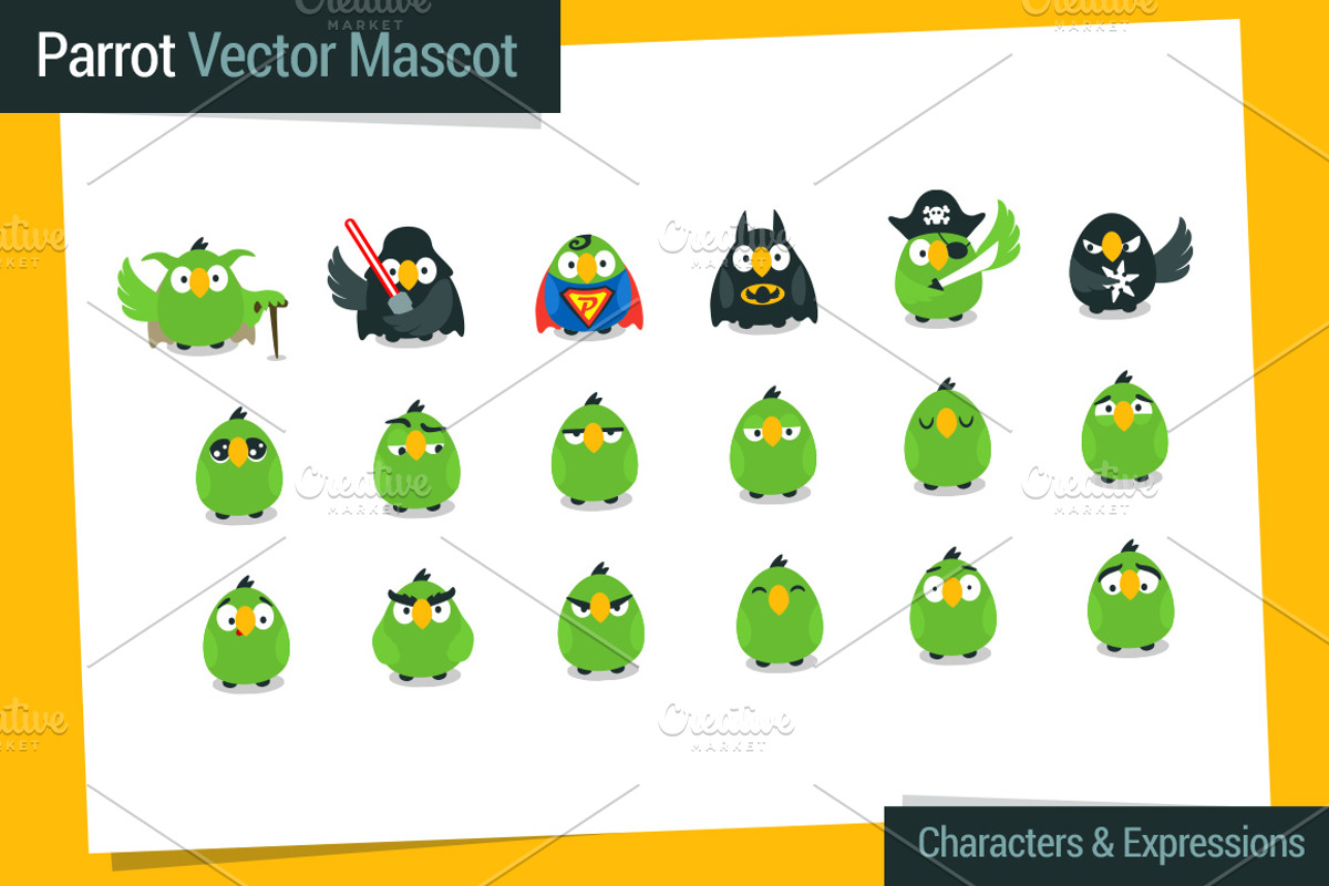 Parrot - Vector Website Mascot, an Animal Illustration by wowu (Photo 4 of 5)