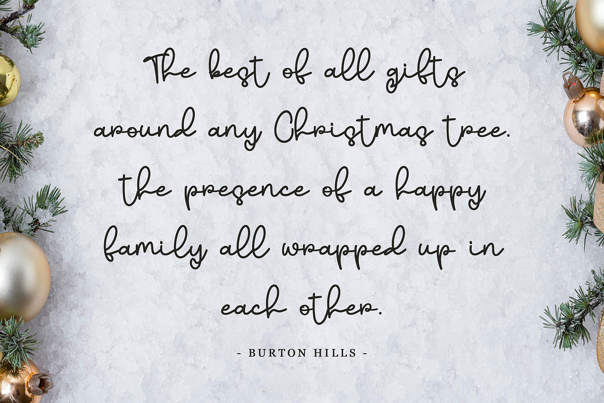 MelancholyChristmas-Handwritten Font, a Script Font by AQR Studio (Photo 9 of 9)