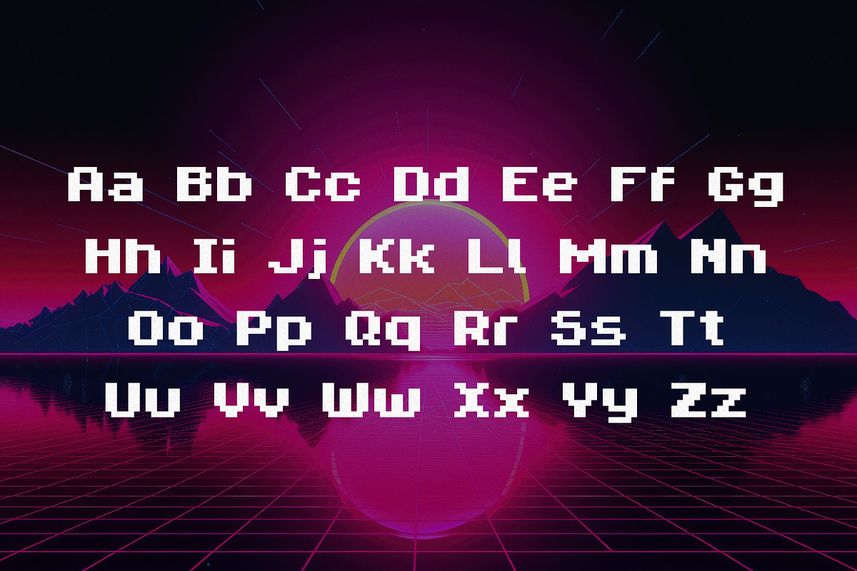 ByteBounce - 8Bit Pixel Font, a Font by HipFonts