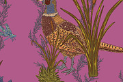 Wolf, Pheasant, Dragonfly, a Pattern Graphic by NayaChu (Thumbnail 8 of 9)